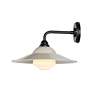 5_Croma LED 15" Wall Sconce - Outdoor in Matte Black with Matte Gray Shade more views