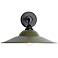 Croma LED 15" Wall Sconce - Outdoor in Matte Black with Matte Pine Shade