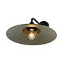 6_Croma LED 15" Wall Sconce - Outdoor in Matte Black with Matte Pine Shade more views