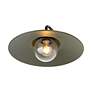 7_Croma LED 15" Wall Sconce - Outdoor in Matte Black with Matte Pine Shade more views