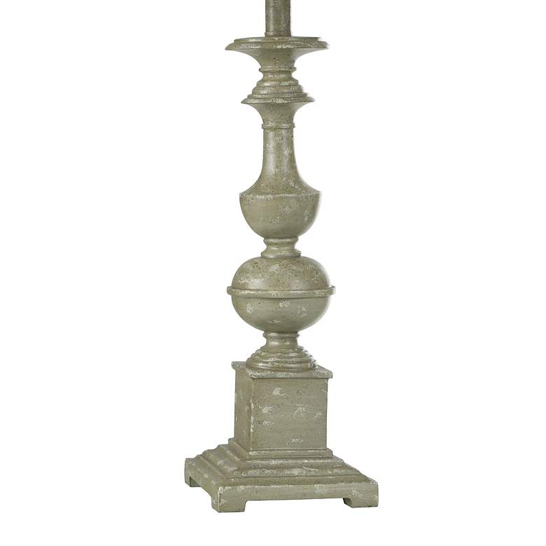 Image 4 Cromwell 31"H Antique Sage Green-Grey Table Lamp w/ White Shade more views