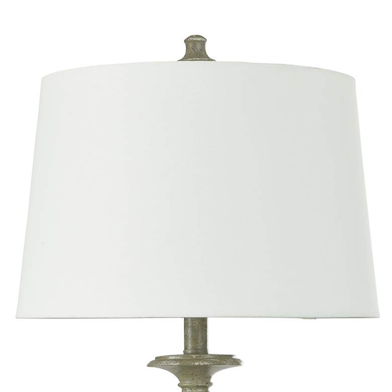 Image 5 Cromwell 31"H Antique Sage Green-Grey Table Lamp w/ White Shade more views