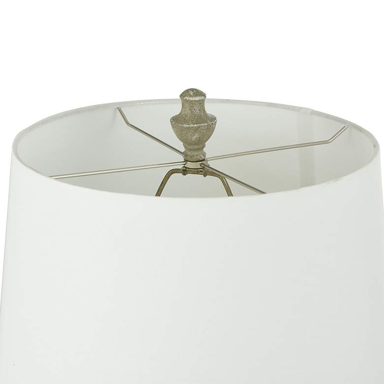 Image 6 Cromwell 31"H Antique Sage Green-Grey Table Lamp w/ White Shade more views