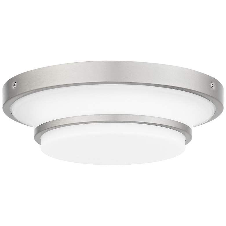 Image 1 Cromwell Integrated LED Brushed Nickel Flush Mount