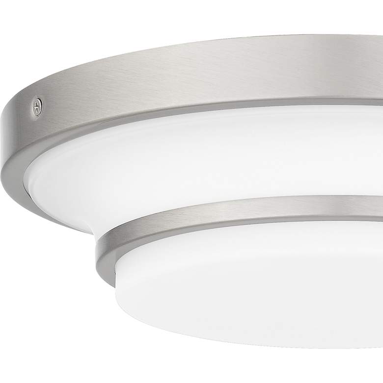 Image 6 Cromwell Integrated LED Brushed Nickel Flush Mount more views