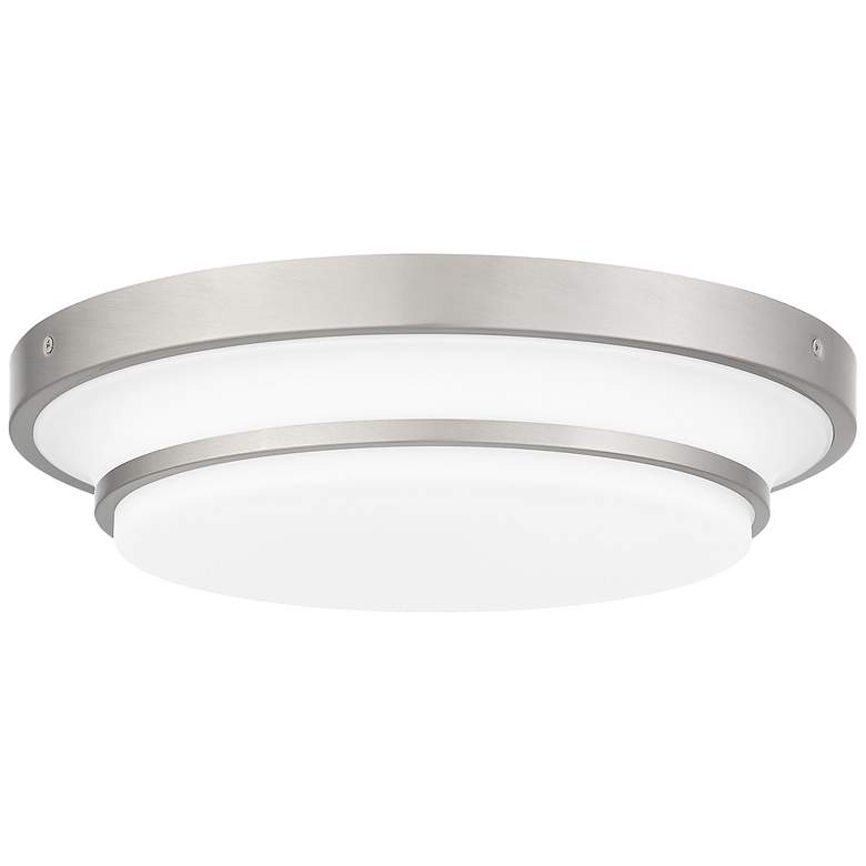 Image 1 Cromwell Integrated LED Brushed Nickel Flush Mount