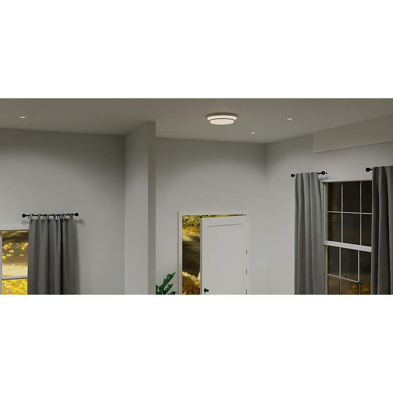 Image 4 Cromwell Integrated LED Brushed Nickel Flush Mount more views