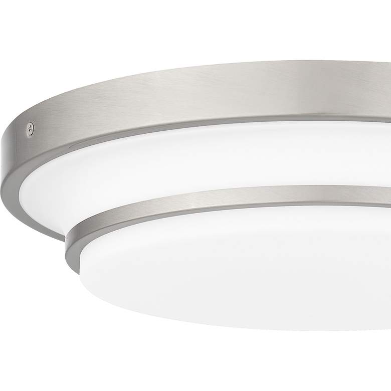 Image 6 Cromwell Integrated LED Brushed Nickel Flush Mount more views