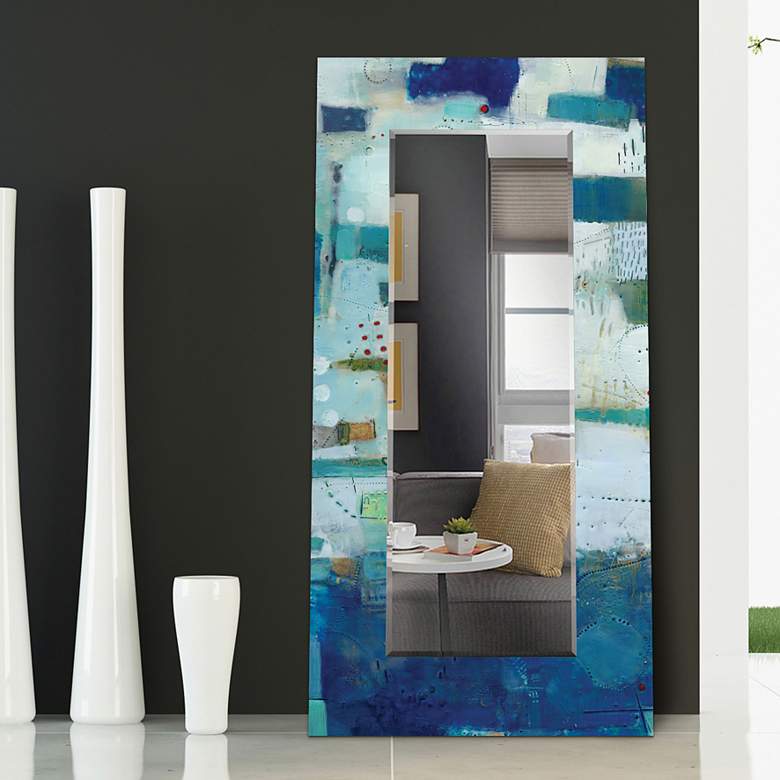 Image 2 Crore I Art Glass 36" x 72" Rectangular Wall Mirror