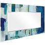 Crore I Art Glass 36" x 72" Rectangular Wall Mirror in scene