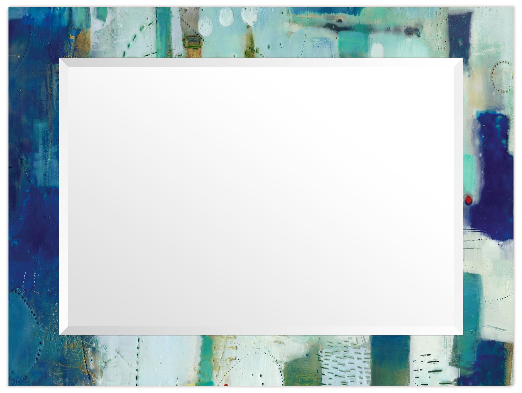 Image 4 Crore IRectangular Beveled Mirror on Printed Tempered Art Glass more views