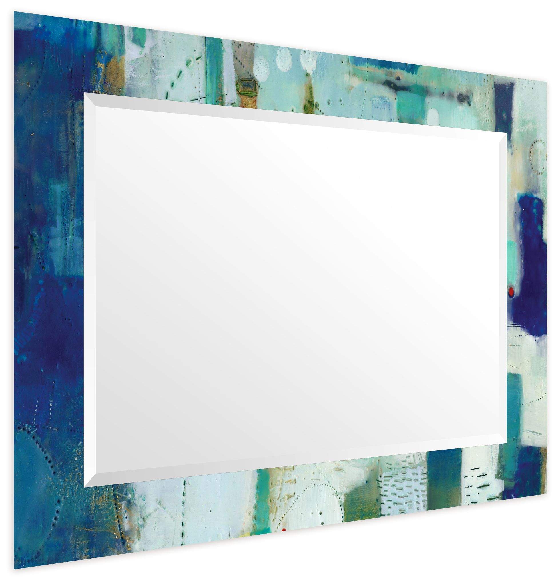 Image 5 Crore IRectangular Beveled Mirror on Printed Tempered Art Glass more views