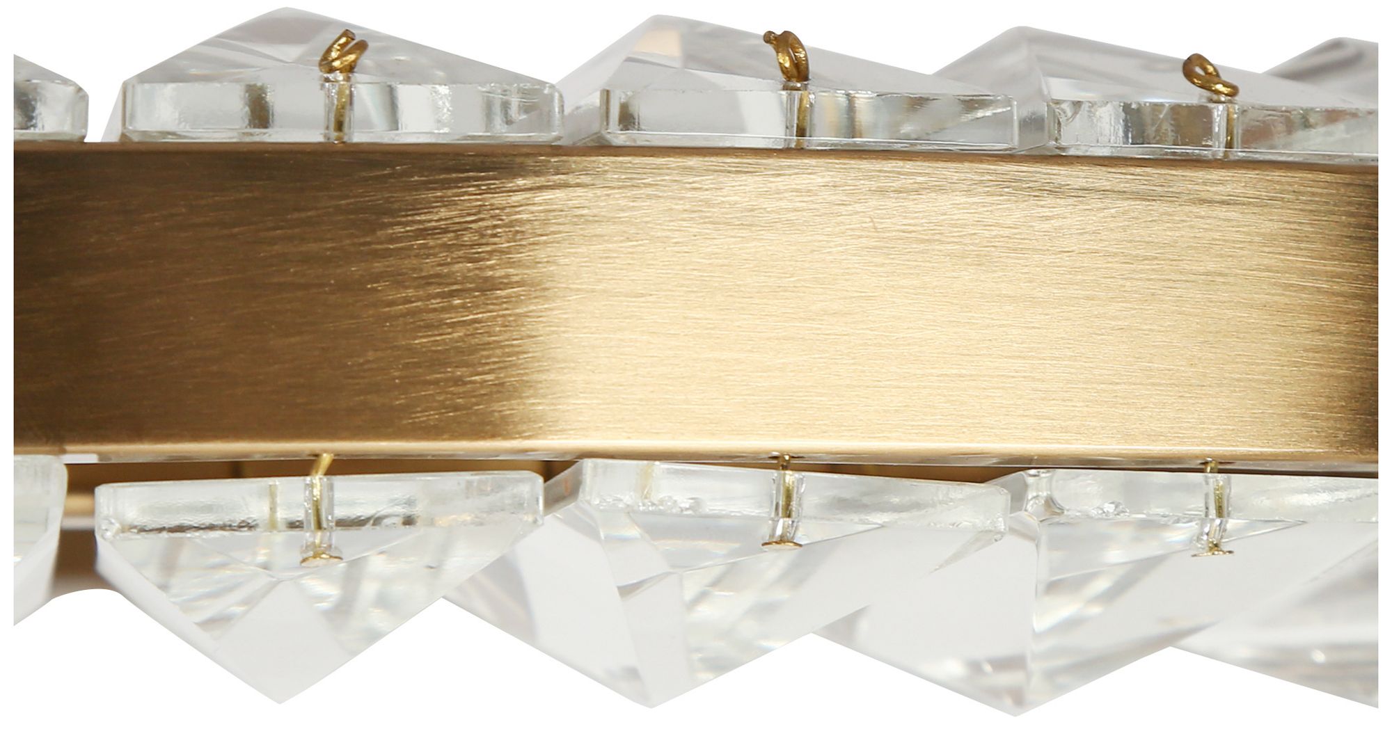 Image 3 Crorring 1-Light Gold LED Crystal Ring Chandelier - Made to Order more views