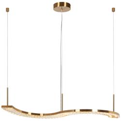 Crorring 1-Light LED Crystal Island Chandelier