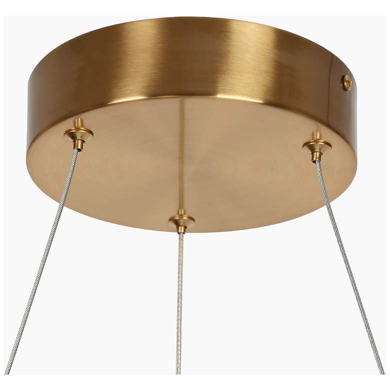 Image 2 Crorring 1-Light LED Crystal Ring Chandelier more views