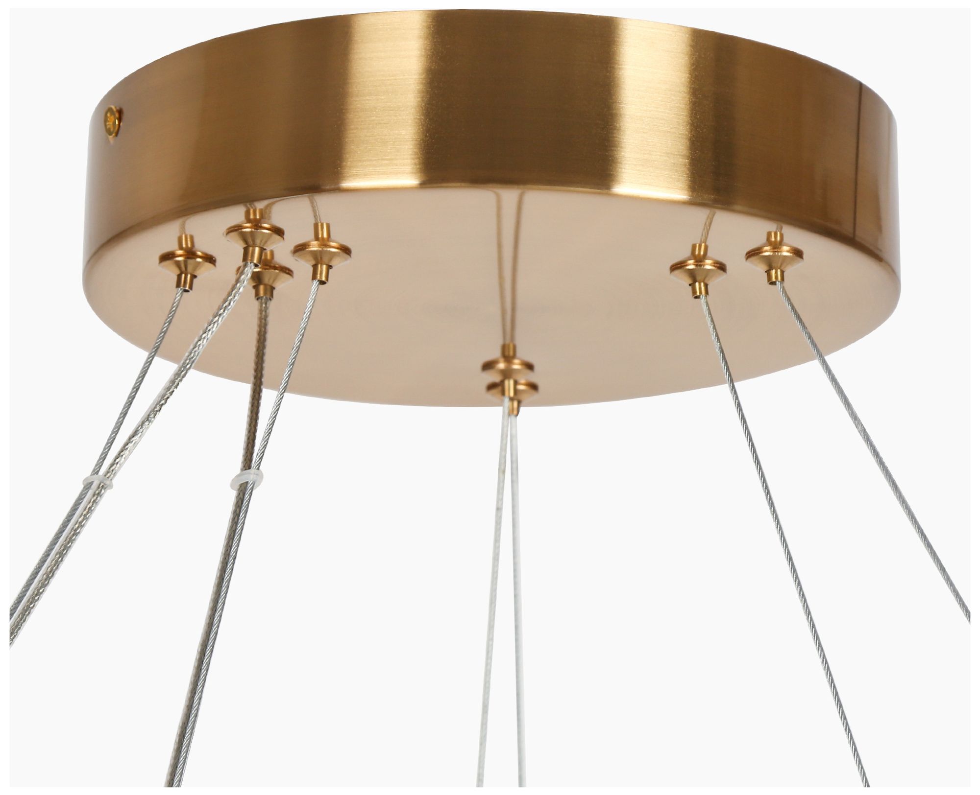 Image 3 Crorring 2-Light LED Gold 2-Tier Ring Chandelier more views
