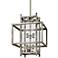 Crosby 18" Wide Antique Silver Leaf Pendant Light