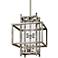 Crosby 18" Wide Antique Silver Leaf Pendant Light 