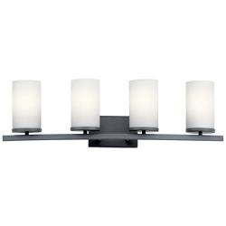 Crosby 4-light Black Modern/contemporary Vanity Light