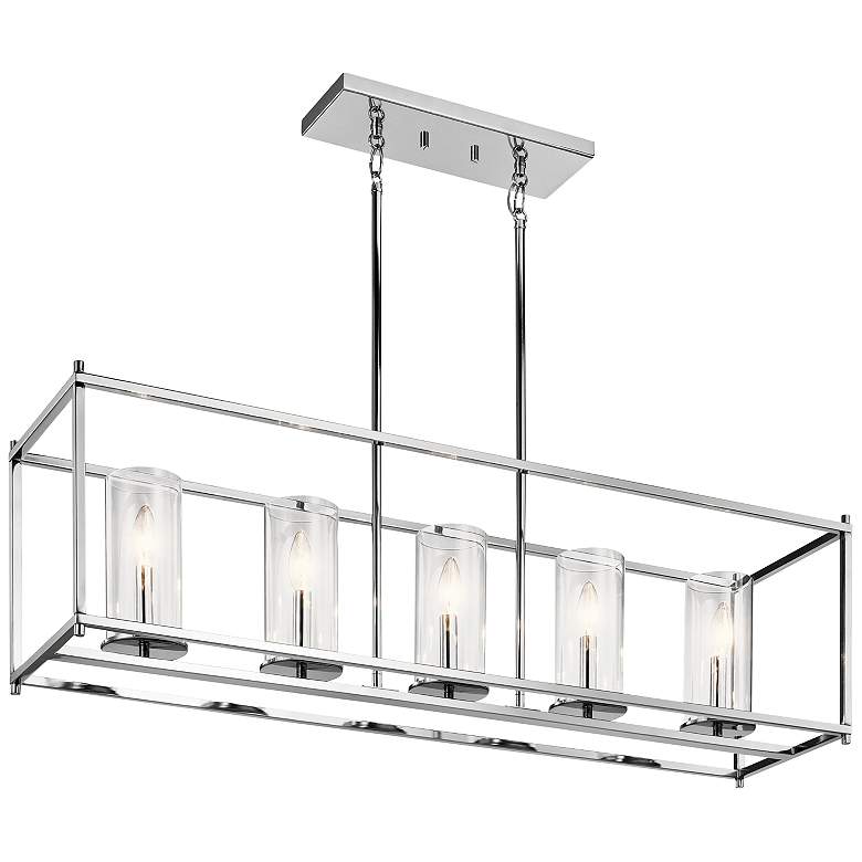 Image 2 Crosby 41 1/4" Wide Chrome Kitchen Island Light Chandelier