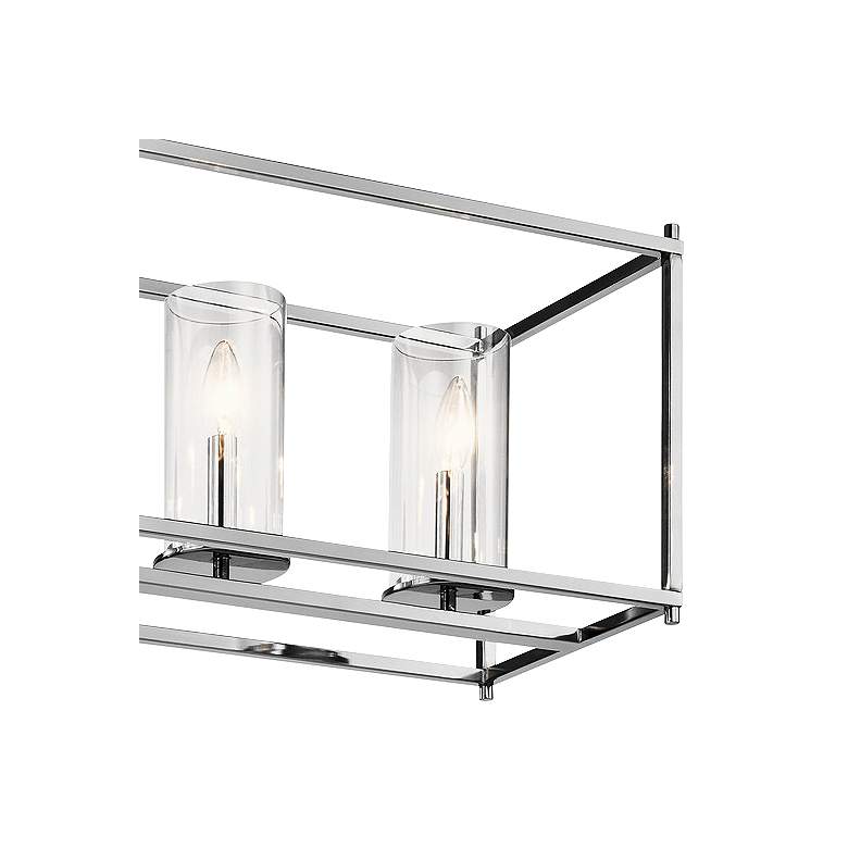 Image 3 Crosby 41 1/4 inch Wide Chrome Kitchen Island Light Chandelier more views
