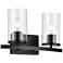 Crosby Black Linear Clear Bath 2Lt