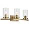 Crosby Natural Brass Linear Clear Bath 3Lt