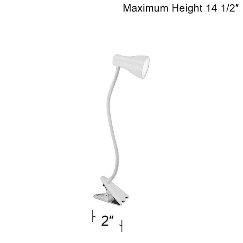 Image 4 Crosby White LED Clip Book Light more views