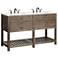 Crosett Cayhill 57" Wide Cultured Marble Double Sink Vanity