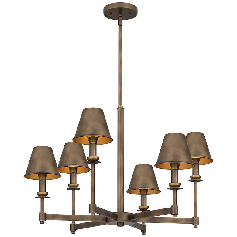 Image 1 Cross 6-Light Statuary Bronze Chandelier