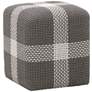 Thumbnail1 of Cross Dove and White Weave Rope Outdoor Accent Cube Ottoman