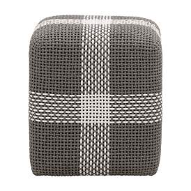 Image5 of Cross Dove and White Weave Rope Outdoor Accent Cube Ottoman more views