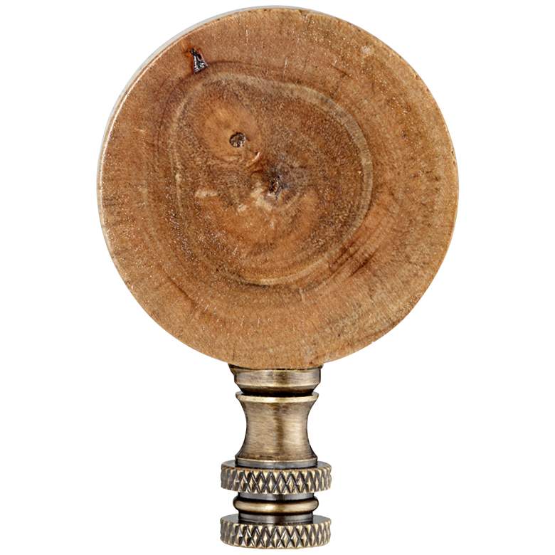 Image 1 Cross Section Wood Lamp Shade Finial