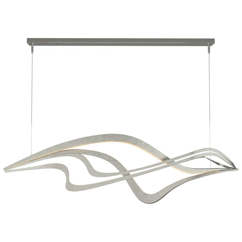 Image 1 Crossing Waves 45" Wide Sterling Standard LED Pendant