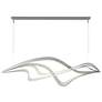 Crossing Waves 45"W Vintage Platinum Standard LED Pendant