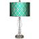 Crossings Silver Metallic Giclee Apothecary Glass Table Lamp