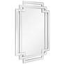 3_Crosspath Solid Silver 30" x 44" Rectangular Wall Mirror more views