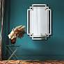 5_Crosspath Solid Silver 30" x 44" Rectangular Wall Mirror more views