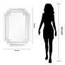 7_Crosspath Solid Silver 30" x 44" Rectangular Wall Mirror more views