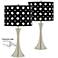 Crossroads Trish Brushed Nickel Touch Table Lamps Set of 2