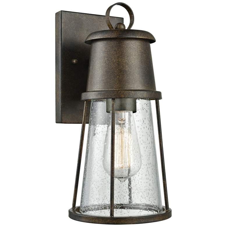 Image 1 Crowley 13" High Hazelnut Bronze Outdoor Wall Light
