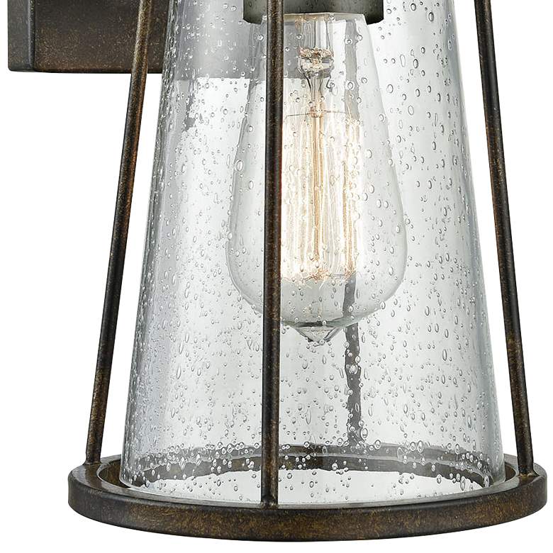 Image 2 Crowley 13" High Hazelnut Bronze Outdoor Wall Light more views