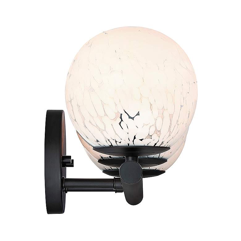 Image 7 Crown 25" Wide Matte Black 3-Light Vanity Bath Light more views