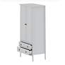 5_Crown 40 1/4" Wide White 2-Drawer Full Wardrobe more views