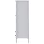 6_Crown 40 1/4" Wide White 2-Drawer Full Wardrobe more views