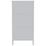 Crown 40 1/4" Wide White 2-Drawer Full Wardrobe