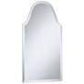 Crown Arch Frameless 20" x 32" Beveled Wall Mirror