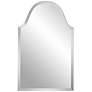 Crown Arch Frameless 20" x 40" Beveled Wall Mirror
