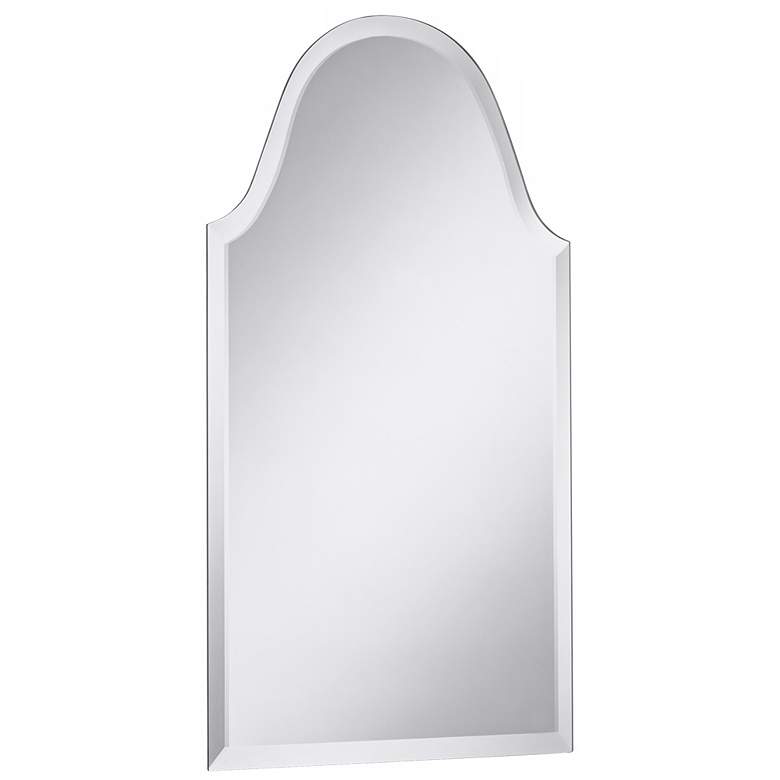 Image 4 Crown Arch Frameless 20 inch x 40 inch Beveled Wall Mirror more views