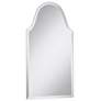 Crown Arch Frameless 20" x 40" Beveled Wall Mirror